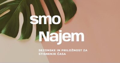 Najemamo sezonske delavce pink modern-simple