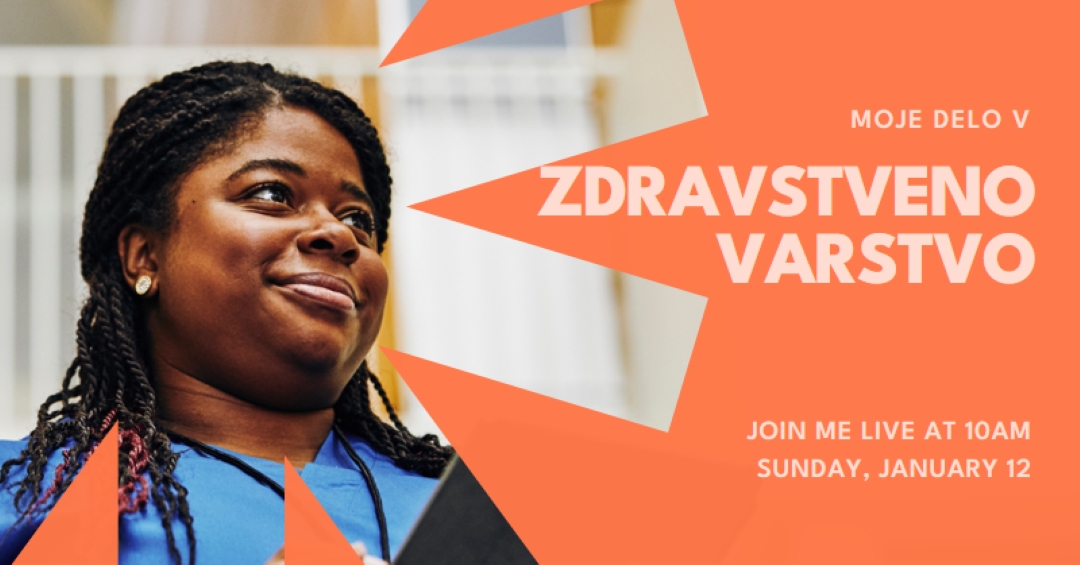 Junak v zdravstvenem varstvu orange modern-bold