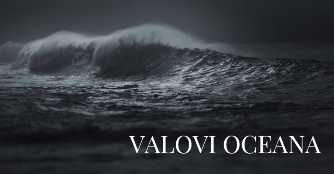 Temni valovi oceana gray modern-simple