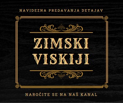 zimski viskiji black vintage-retro