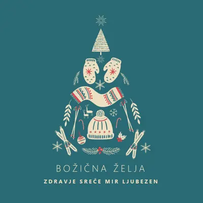 Vse, kar želim za božič green modern-simple