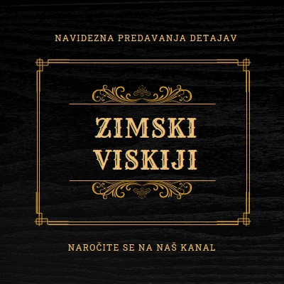 zimski viskiji black vintage-retro