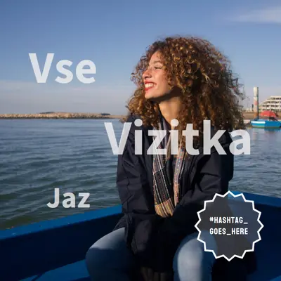 Da, vse je o meni. blue modern-simple