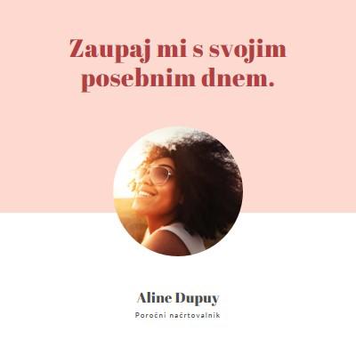 Vizija ljubezni pink modern-simple