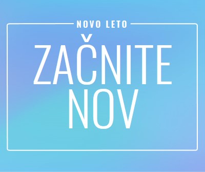 Nov začetek blue modern-bold