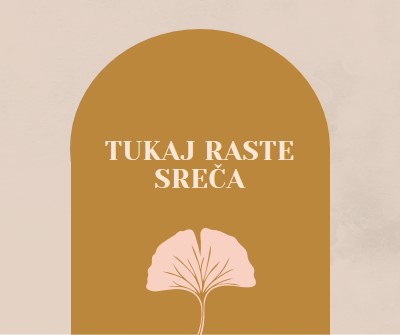 Tukaj raste sreča gray organic-boho