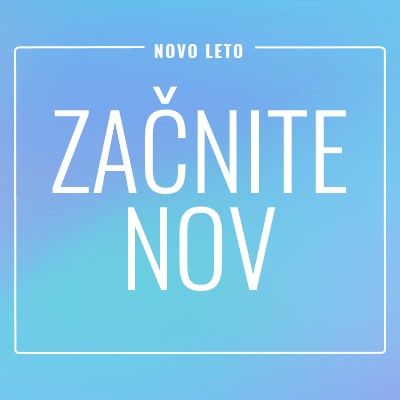 Nov začetek blue modern-bold