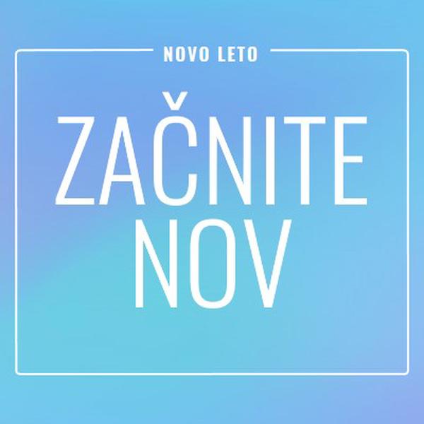 Nov začetek blue modern-bold