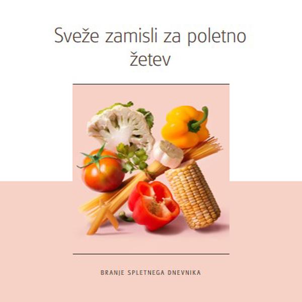 Poletna žetev pink modern-simple