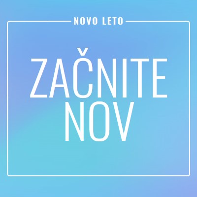 Nov začetek blue modern-bold