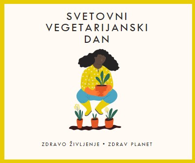 To je svetovni vegetarijanski dan white modern-simple