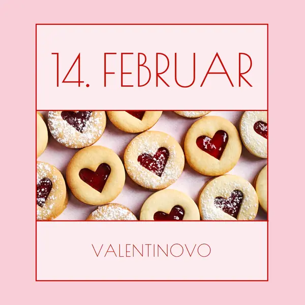 Voščilnice za valentinovo pink modern-simple