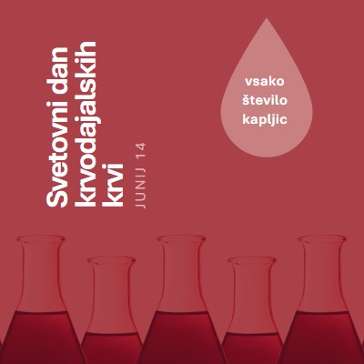 Svetovni dan krvodajalskih krvi red modern-bold