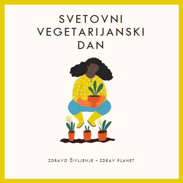 To je svetovni vegetarijanski dan white modern-simple