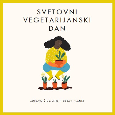 To je svetovni vegetarijanski dan white modern-simple