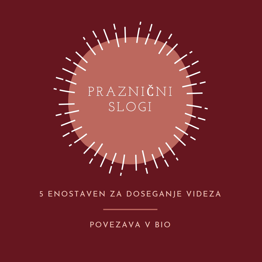 Praznični slogi red organic-simple