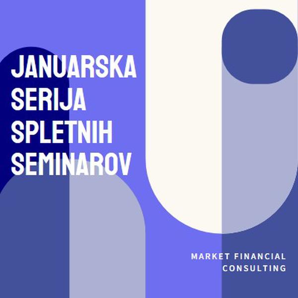 Januarska serija spletnih seminarov blue modern-bold