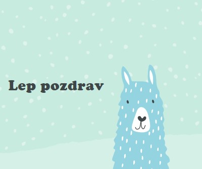 Lep pozdrav green whimsical-color-block