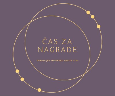 Čas je za nagrade purple modern-simple