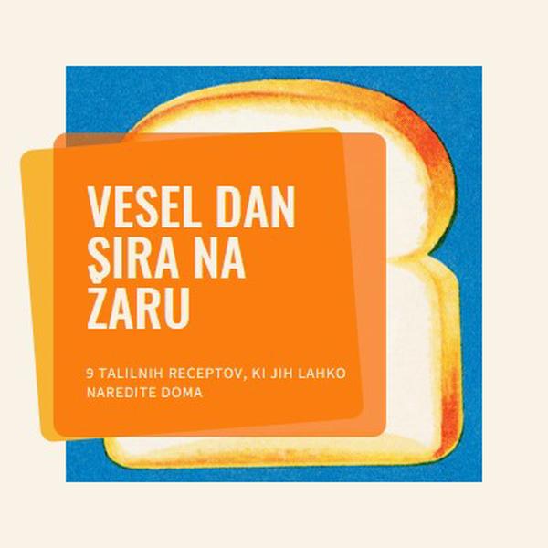 Vesel dan sira na žaru orange modern-bold