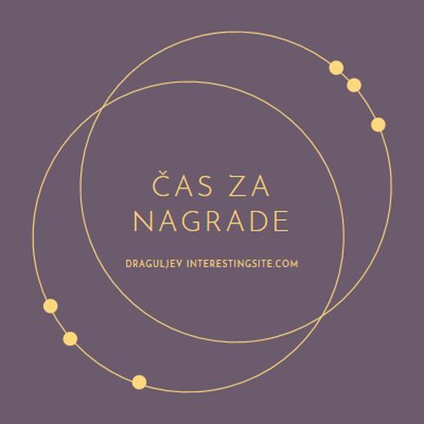 Čas je za nagrade purple modern-simple