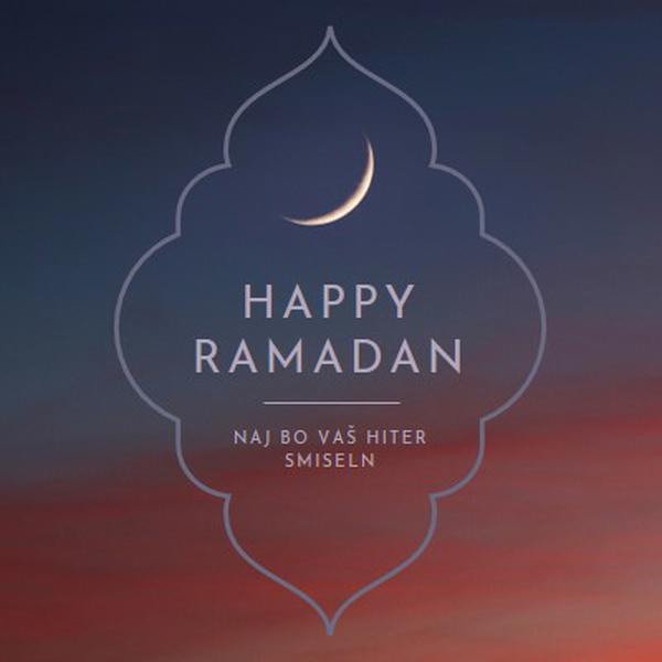 Have a happy Ramadan black modern-simple