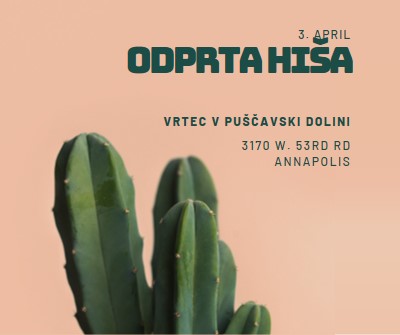 Odprta hiša 3. aprila pink modern-simple