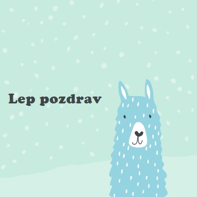 Lep pozdrav green whimsical-color-block