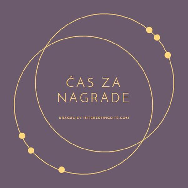 Čas je za nagrade purple modern-simple