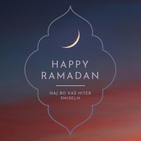 Have a happy Ramadan black modern-simple