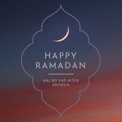 Have a happy Ramadan black modern-simple