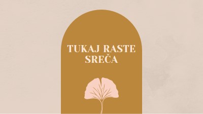 Tukaj raste sreča gray organic-boho