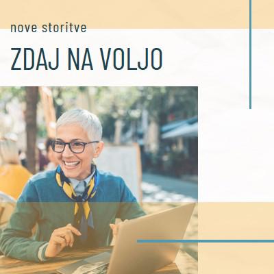 Storitev z nasmehom yellow modern-simple