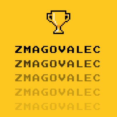 Življenje trofeje yellow vintage-retro