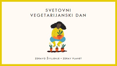 To je svetovni vegetarijanski dan white modern-simple