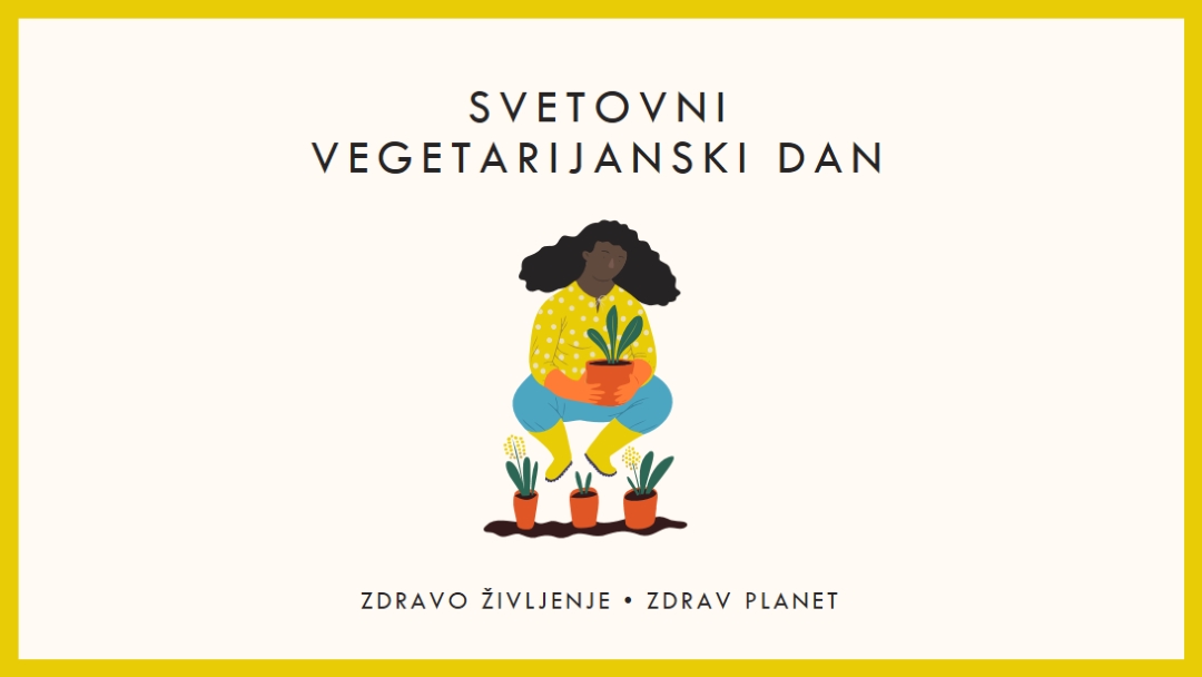 To je svetovni vegetarijanski dan white modern-simple