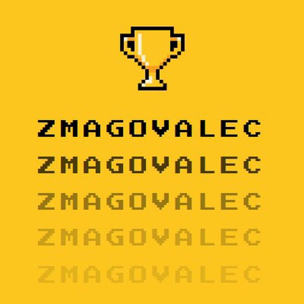 Življenje trofeje yellow vintage-retro