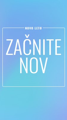 Nov začetek blue modern-bold