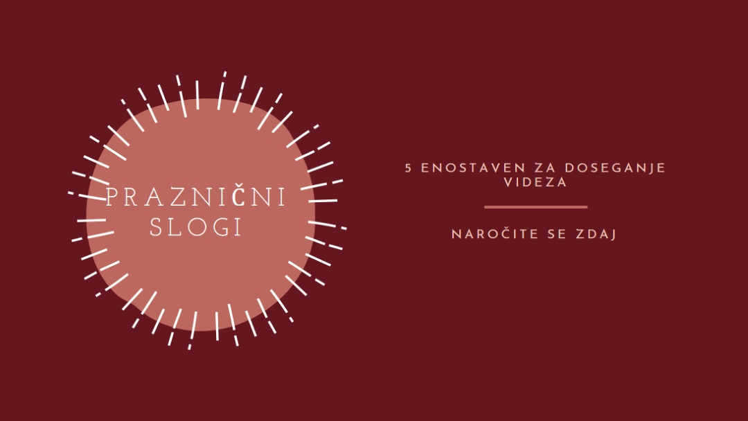 Praznični slogi red organic-simple