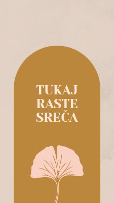 Tukaj raste sreča gray organic-boho