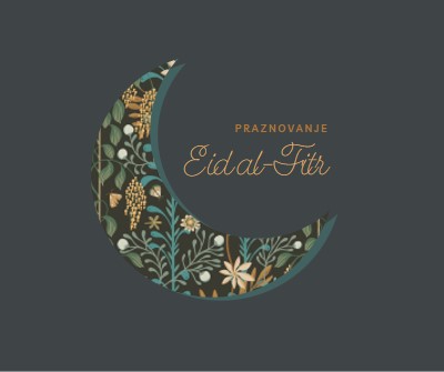 Praznovanje Eid al-Fitr black modern-simple