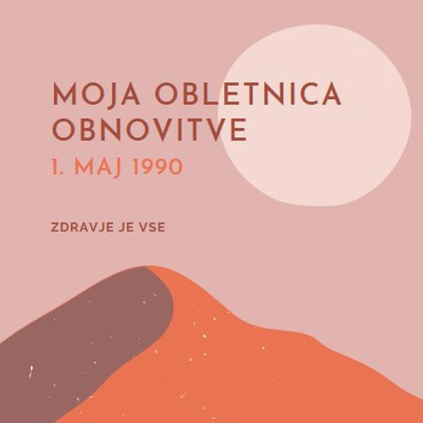 Moja obletnica obnovitve pink organic-boho