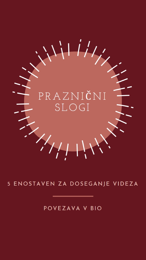Praznični slogi red organic-simple