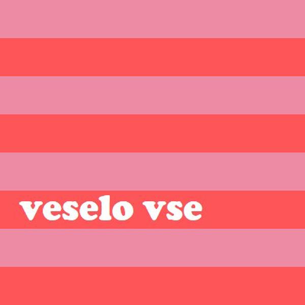 Vse je veselo pink modern-bold