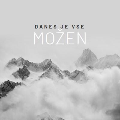 Premikanje gora gray modern-simple