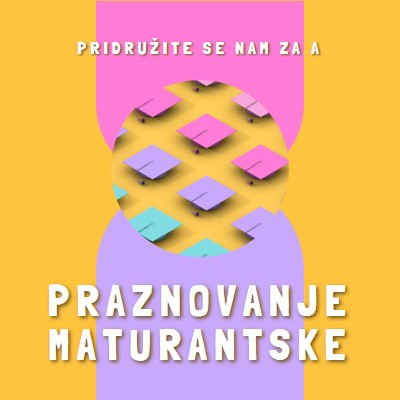 Pridružite se maturantski praznovanju yellow whimsical-color-block