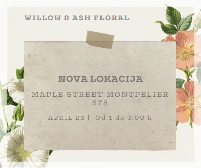 Presadijo white vintage-botanical