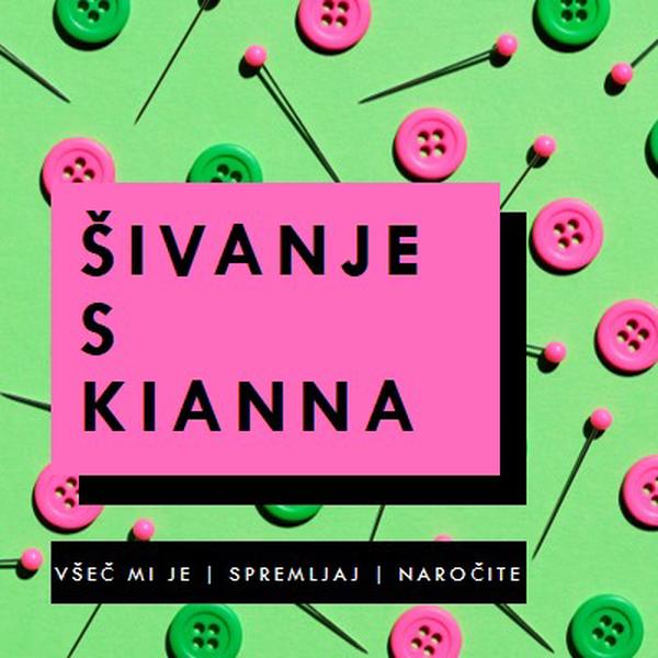 Šivanje z mano pink modern-bold