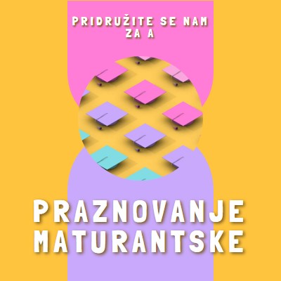 Pridružite se maturantski praznovanju yellow whimsical-color-block