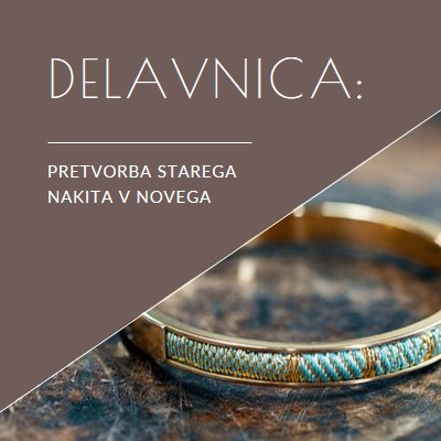 Delavnica nakita brown organic-simple